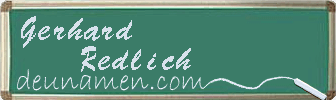 Gerhard Redlich Visitenkarte